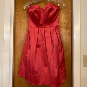 Rebecca Taylor pink strapless cocktail dress Barbie